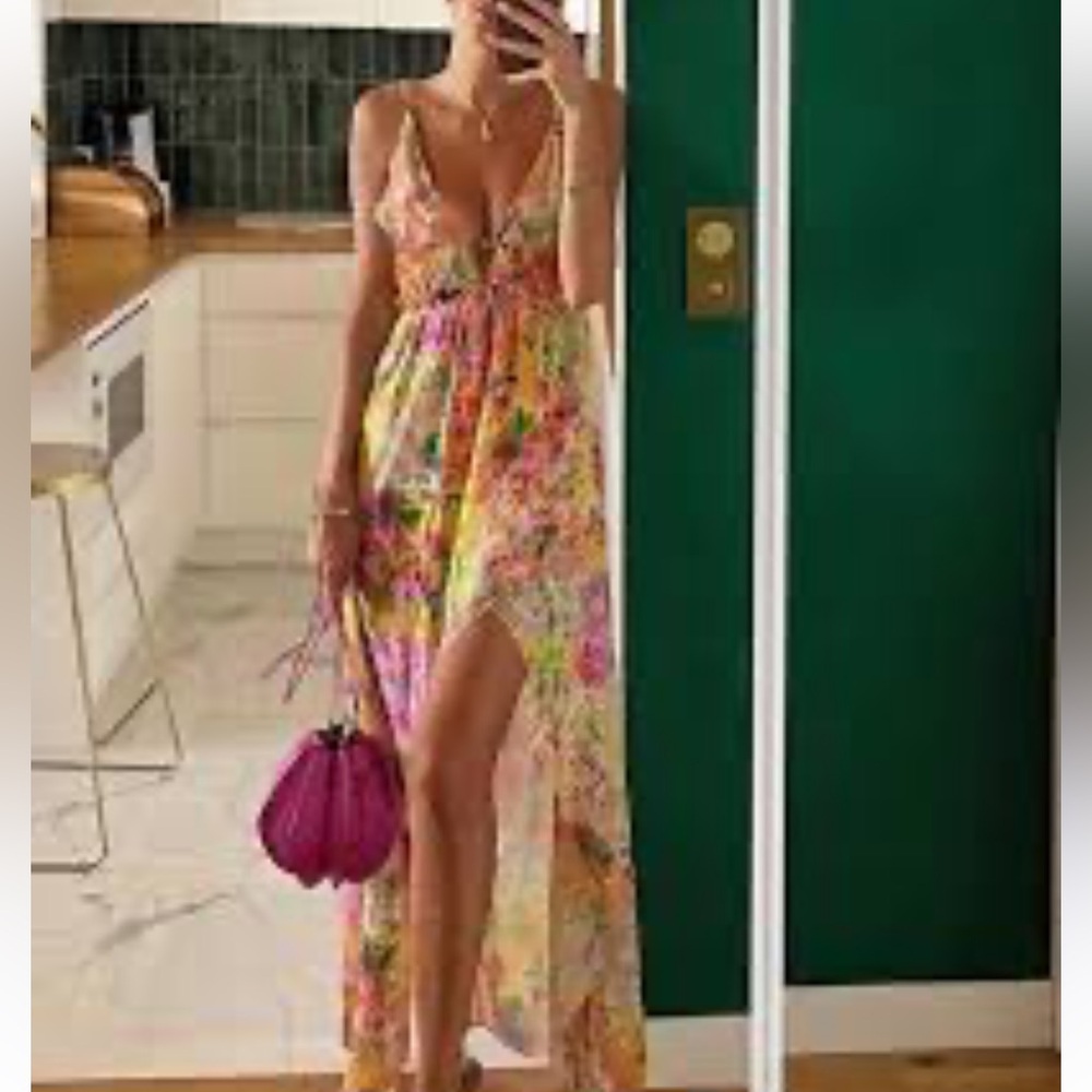 NWT for love & lemons maddison maxi dress